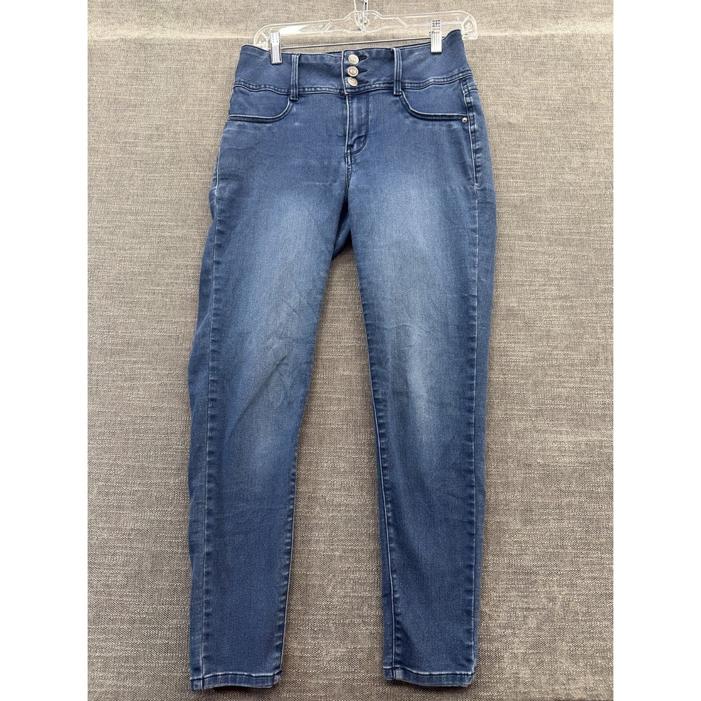 Wallflower Jeans Womens 9 Blue Denim Cotton Stretch‎ Skinny Leg Casual Outdoor